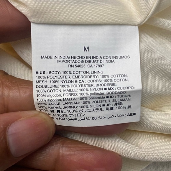 Old Navy Women's White Cotton Round Neck Half Sleeve Knee Length Dress Size
M - Picture 9 of 11